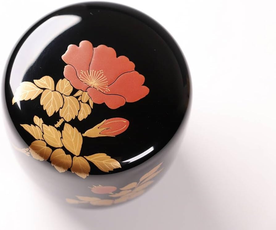 Amazon.co.jp: 茶道具三代尚涛済(喜太郎)浜茄子千鳥蒔絵黒塗中棗共箱