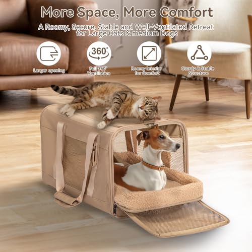 Sac de transport souple pour chat de voiture Petsfit avec boucles de sécurité - 7