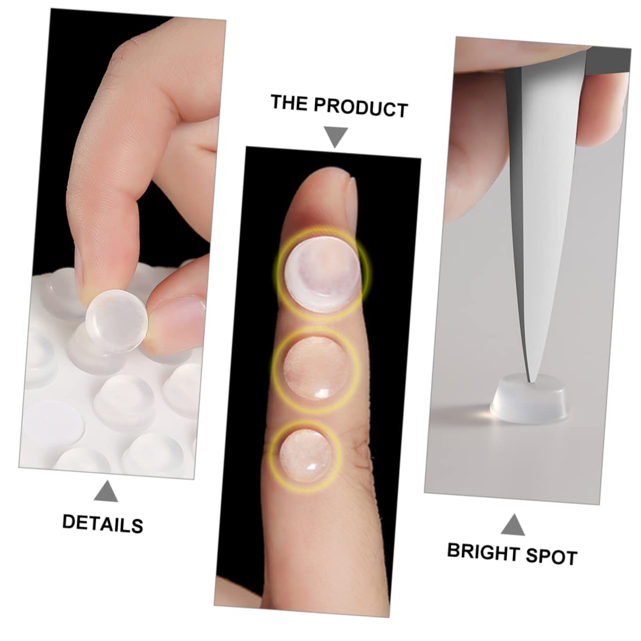 GRIRIW 50pcs Anti-Collision Door Sticker Door Stoppers Wall Protector for Furniture