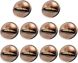 FVTLED Pack of 10 Low Voltage LED Deck Lights kit Φ1.38" Outdoor Garden