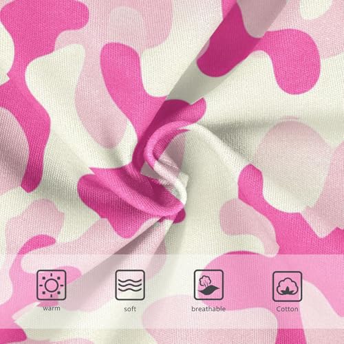 Camouflage Pink Light Cream Cute Panties Girl Toddler Underwear Floral Cotton Fun Print Kids Undies Briefs 2t3