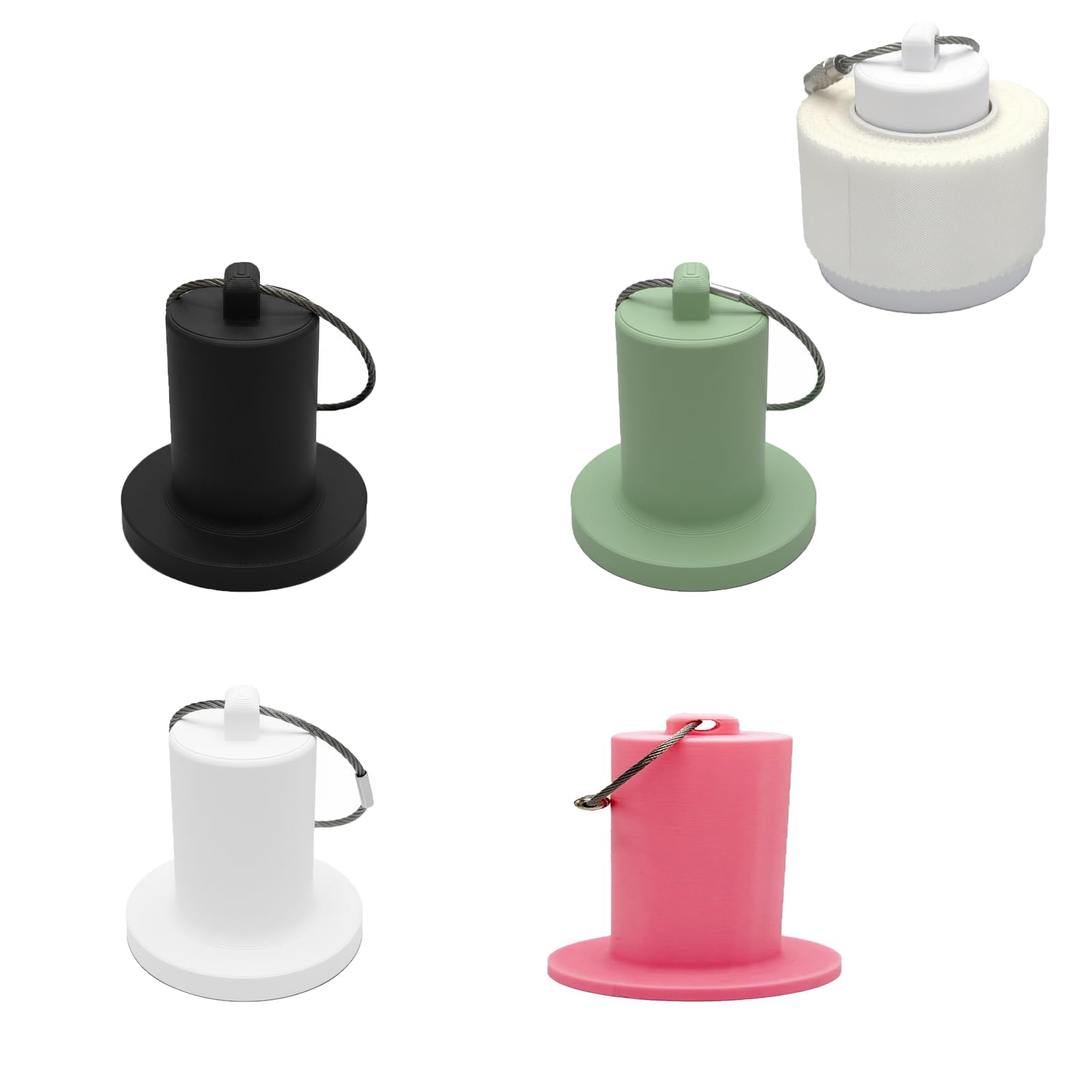 4 Pcs Medical Tape & Gauze Roll Holder with Keyring Attachment – Compact and Portable (1 Inch Holder)