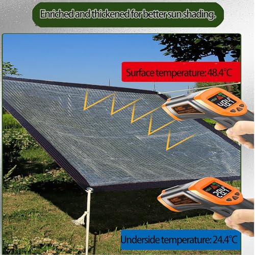 Store pergola extérieur 90% UV filet ombrage rectangulaire silver 3.5x6m