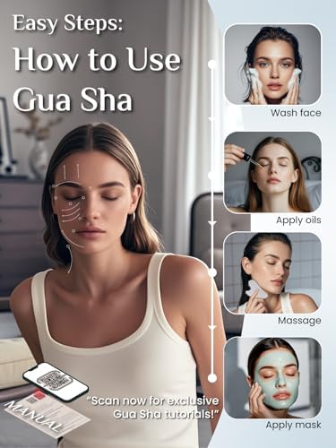 Rena Chris Gua Sha Facial Tools, Stainless Steel Guasha, Manual Back Massagers, Manual Massage Sticks for Jawline Sculpting and Puffiness Reducing, Facial and Body Massage Tool, Skin-Care Tool(Silver) — view 4