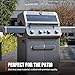 Monument Grills 4 Burner Propane Gas Grill, 39,000 BTU Stainless Steel Outdoor Patio Barbecue Grill, with Broil Zone Fast Heating, Knob Control, and Easy Cleanup, M410MBZ