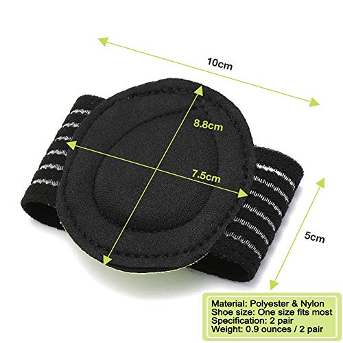 Ailaka 2 Pair Compression Cushioned Arch Support Brace, Plantar Fasciitis Sleeves For Pain Relief & Sore, Flat Feet, Heel Spurs #TOP6