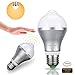 Motion Sensor Light Bulb,HAIMI TREE 5W E26/E27 Smart PIR LED Bulbs Auto On/Off Night Lights for Stairs Garage Corridor Walkway Yard Hallway Patio Carport (Warm White)