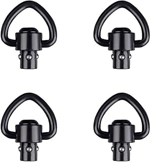 QD Sling Swivel Mount 1" Heavy Duty D-Loop Sling Swivels Quick Detach/Release for Two