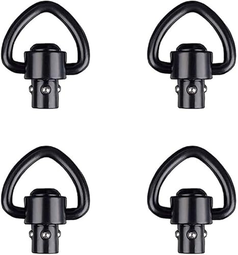 Eastern Tactical Supply QD Sling Swivel Mount 1" Heavy Duty D-Loop Sling Swivels Quick Detach/Release for Two Point Sling (4PCS)