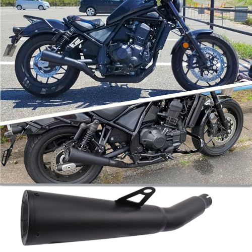 Midimttop MD0534 Motorcycle Stainless Steel Full Complete System Exhaust Muffler Pipe Header & Mid Pipe & Tail Muffler Compatible cover