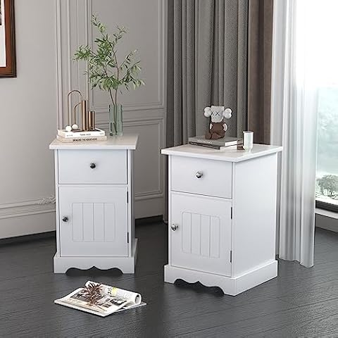 FUSIDE One Door One Drawer Nightstand Cover