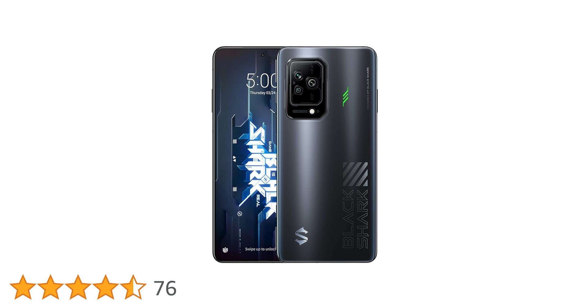 スマートフォン本体 Black Shark 5 8GB/128GB Black Shark 5 [5G] Gaming Smartphone 8+128GB, Pantalla E