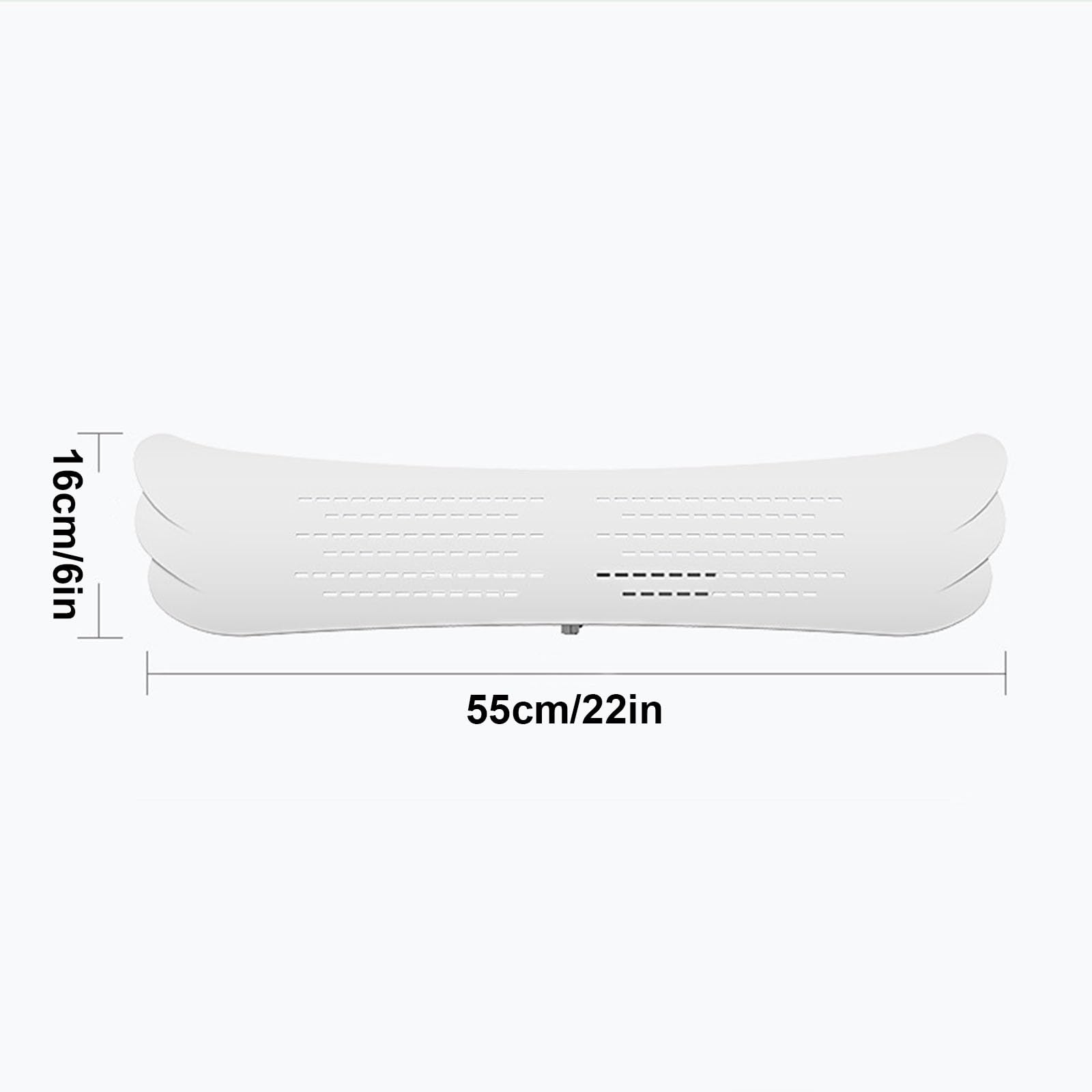4 Deflettore Aria Condizionata, Deflettori Condizionatore, Materiale ABS, per Condizionatore Centrale a Soffitto (Bianco)