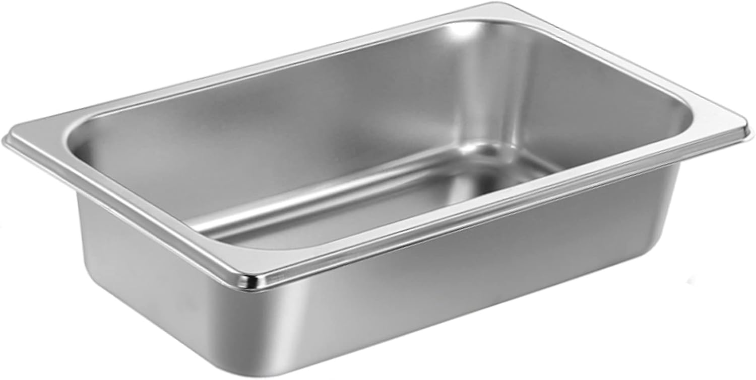 Produktbild von 2 Edelstahl-Adapterstangen 17,5 Cm Für GN-Behälter – Tischteiler Für Buffet, Dampfgarer & Restaurantküchen