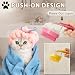 Waschzauber, Haustier Badebürste, Hunde Waschbürste Mit Seifenspender, Badehund Schönheit Massagebürste, Hundekatze Dusche für Reinigung, Haarentfernung Und Grooming (Gelb)