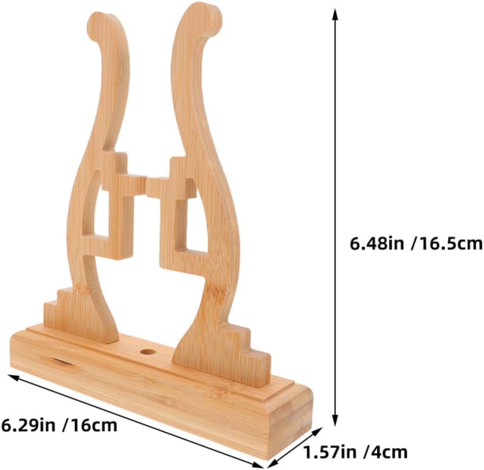 Vase Shaped Bamboo Hand Fan Stand for Storage and Display 1pcs image 2