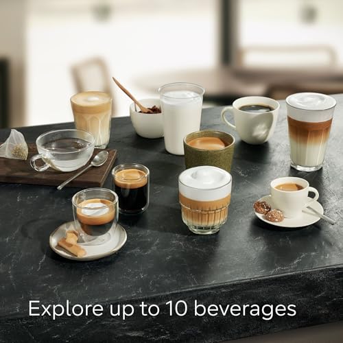 Siemens EQ500 Fully Automatic Bean To Cup Coffee Machine With Coffeeselect Display, Onetouch Doublecup, 9 Coffee Beverages, Automilk Clean, TP515GB1, Silver/Piano Black - 3