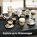 SIEMENS EQ500 Fully Automatic Bean to Cup Coffee Machine with coffeeSelect Display, oneTouch DoubleCup, 9 Coffee Beverages, autoMilk Clean, TP515GB1, Silver/Piano Black
