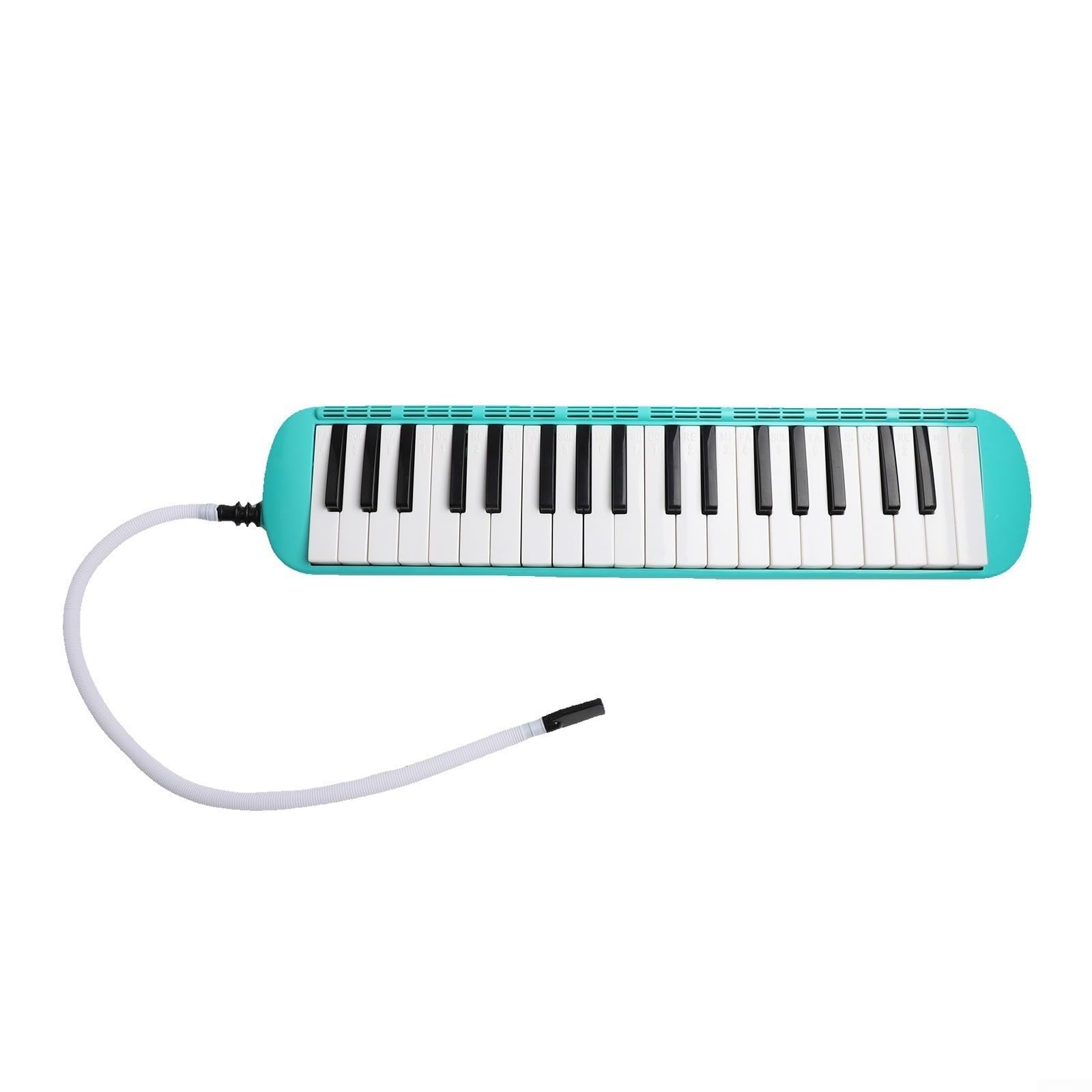 37 Klaviertasten, Melodica mit Tragetasche, 2 Mundstücke und Zubehör, tragbares Keyboard-Instrument für Schüler und Anfänger, erhältlich in 5 Farben (grün)