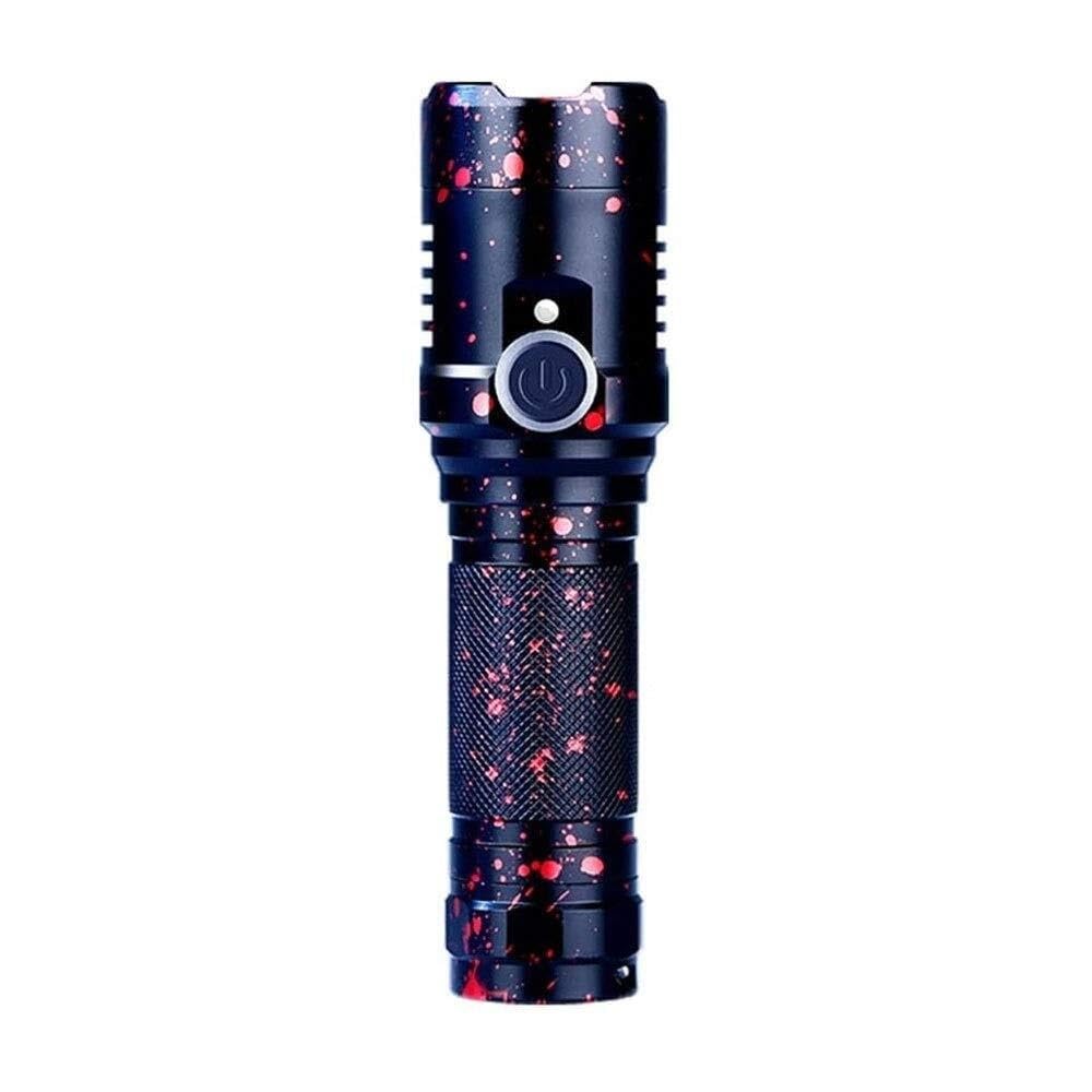 Qfgvmxbwkzh One Color Ultra-Bright Flashlight, Usb Rechargeable Led Handheld Flashlights, Indoor/Outdoor (Camping, Security And Emergency Use)