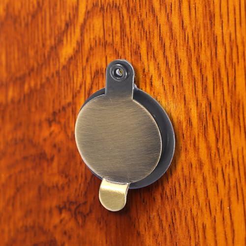 ERINGOGO 2pcs Cubiertas de Mirilla de Cobre para Sistema de Visor de Puerta de Privacidad Diseño Antirrayaduras para Uso en Hogar Oficina Hotel miniatura 3