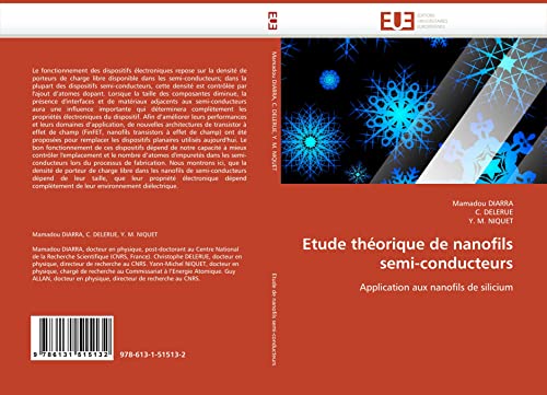 Etude théorique de nanofils semi-conducteurs: Application aux nanofils de silicium (Omn.Univ.Europ.) (French Edition)