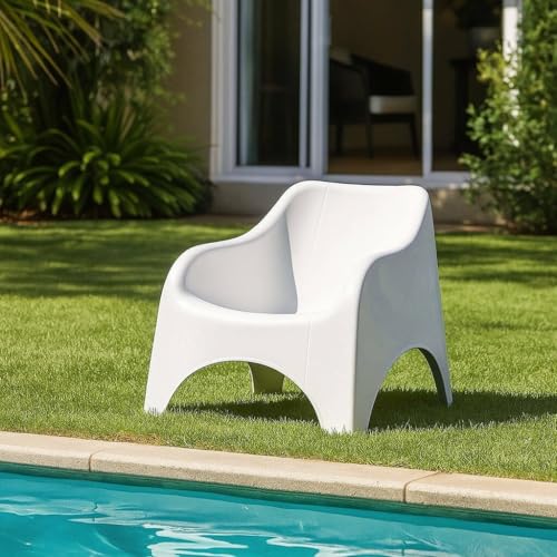 Orizzonte Sillón Nuvola de resina blanca