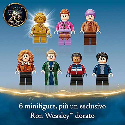 Harry Potter Visita al Villaggio Di Hogsmeade, Set Giocattoli per Bambini, Minifigure d'Oro del 20° Anniversario, 76388 - Lego - Immagine 5