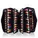 Shulaner Pencil Case Slot Holds 300 Colored Pencils or 200 Gel Pens with Zipper Closure Large Capacity Nylon Pen Organizer for Painter or Artist (Black)