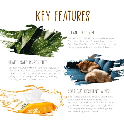 Dhohoo Pet Wipes,80-Count Pack (3-Pack),Gentle, Hypoallergenic Pet Grooming Wipes for Dogs & Cats,Perfect for Paws, Face, & Fur Cleaning,Odor Remover & Quick Clean Solution Dhohoo Pet Wipes,80-Count Pack (3-Pack),Gentle, Hypoallergenic Pet Grooming Wipes for Dogs & Cats,Perfect for Paws, Face, & Fur Cleaning,Odor Remover & Quick Clean Solution