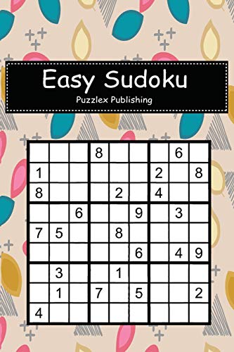 Easy Sudoku: Sudoku Puzzle Game For Beginers With Autumn creative pattern with geometric abstract background cover