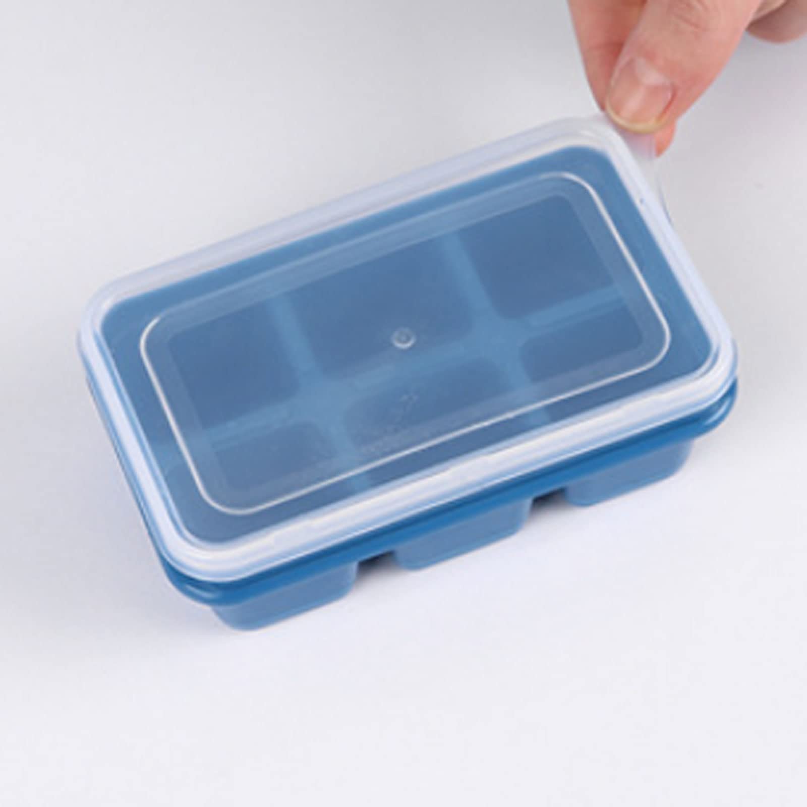 JINGYAN Stampi per ghiaccio Ice Cube Mold Household Silicone Tray Refrigerator Box Small Reusable
