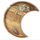 🌙Sie haben vielleicht schon viele runde Holztabletts und quadratische Tabletts gesehen, aber wir möchten Ihnen mehr magische Möglichkeiten bieten! Diese ist aus hochwertigem Holz gefertigt, von Hand poliert, um die Krümmung des Mondes zu erreichen, und die Oberfläche ist glatt und stilvoll.