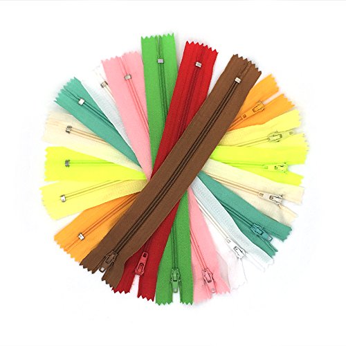 Generic 1, 3# : 2017 New Arrive Colorful 10pcs/lot 20cm Long Zippers DIY Nylon Coil Zipper For Sewing Clothes Cushion Pillow Tailor Tools