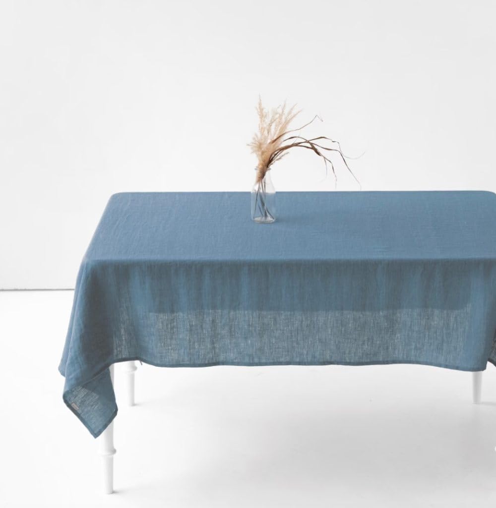 Nappe en lin pur thermorégulatrice tissu naturel lavable 90x90cm