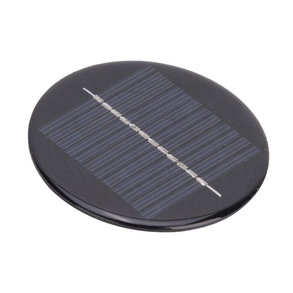 Kuuleyn Rundes Solarpanel, 4PCS Tragbares Solarpanel 6V 80MM Durchmesser Rund Stabiles Effizientes Polykristallines Silizium Solarzellenpanel