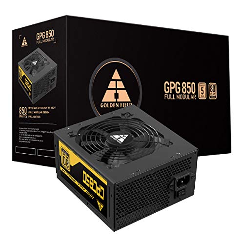 GOLDEN FIELD PC Netzteil, 80+ Gold 850W ATX-Netzteil, Vollständig Modulares Für Gaming-PC Cover
