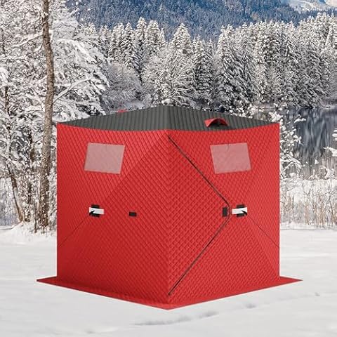 COZONY Insulated Pop-Up Ice Fishing Tent Cover