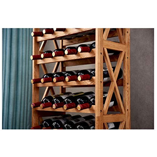 Soporte de madera para botellas de vino robusto y elegante miniatura 5