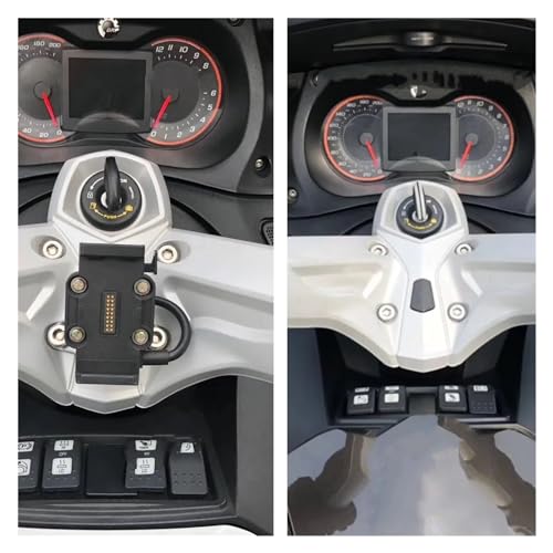 Support téléphone Can-Am Spyder résistant aux vibrations avec prise USB de charge