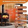 XTIMES Wood Stove Fan Heat Powered Fireplace Fan with Magnetic Thermometer Thermoelectric Fan for Wood Burning Stove/Pellet/Log Burner #1