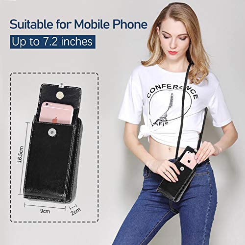 HUANLANG Small Crossbody Phone Bags for Women Leather Cell Phone Purse Wallet2