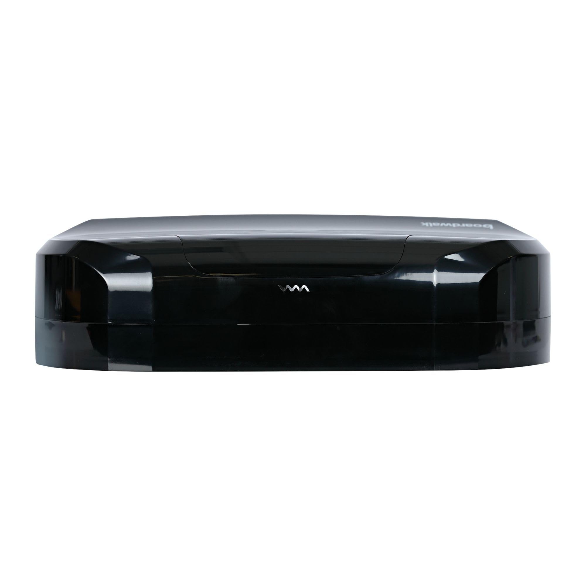 Sanjam Jumbo Twin - Dispensador de pañuelos para inodoro, 20 1/4 x 12 1/4, color negro
