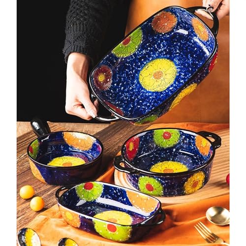 Bandejas de horno de cerámica resistente a altas temperaturas con diseño elegante 4