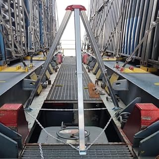 Heavy Duty Aluminum Rescue Tripod with Lifting Winch - Essential Confined Space Rescue Tool for Natural Disaster Recovery ...