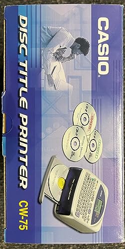 Casio CW-75 Disc Title Printer With Qwerty Keyboard thumb #1