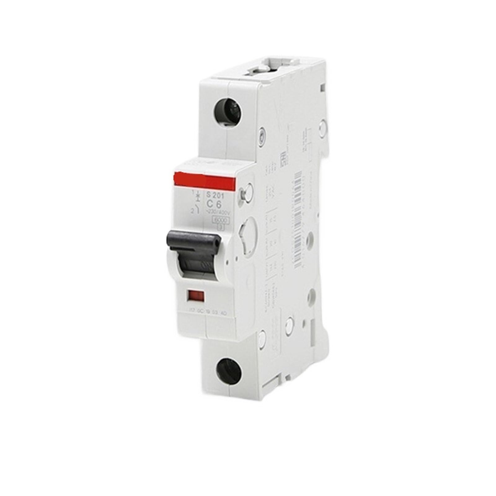 Disjoncteur miniature S201 1P Type C évite les coupures et protège des courts-circuits