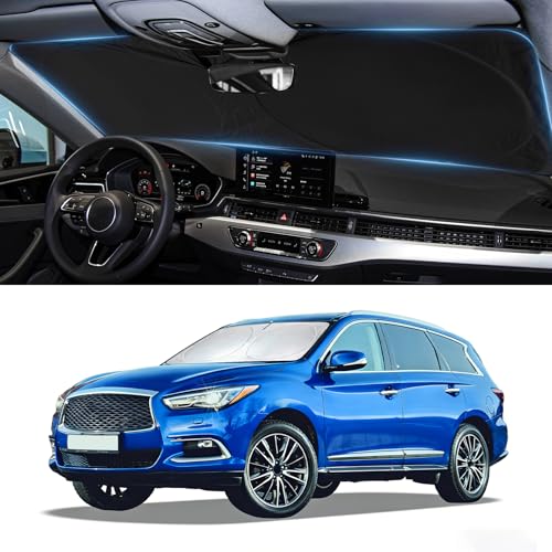 Image of Windshield Sun Shade Cover for Infiniti QX60 2014-2025 2026 Window Shade | Car Sunshades Sun Visor Shield Foldable Protector Windshield Cover Blocks UV Rays Car Accessories