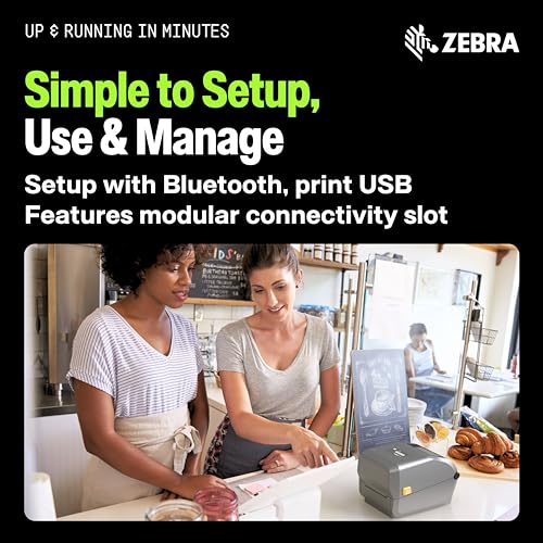 Image of Zebra ZD421 Thermal Transfer Shipping Label Printer | 4x6 | No Ink Required