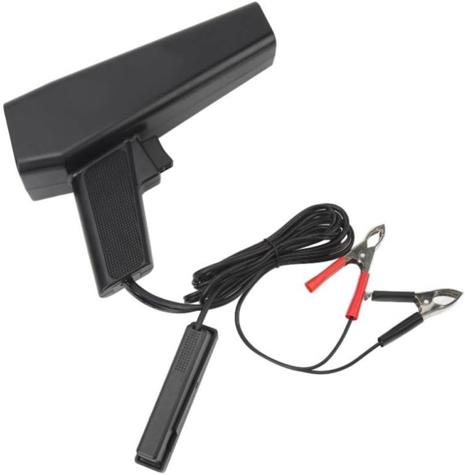 12V Digital Ignition Timing Light Inductive Petrol Engine Timing Light Tool with Sliding Clip Compatible with Car Motorcycle Marine
